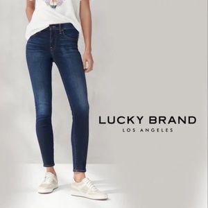 LUCKY BRAND "Ava" Mid Rise Crop Stretch Denim Jeans​​​